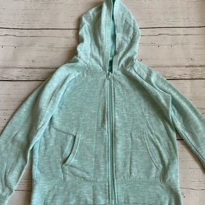 light blue zip up hoodie!